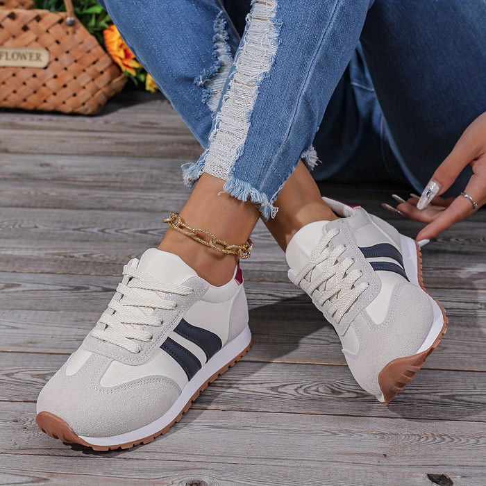 Zapatillas de deporte con cordones para mujer con plantilla extraíble
