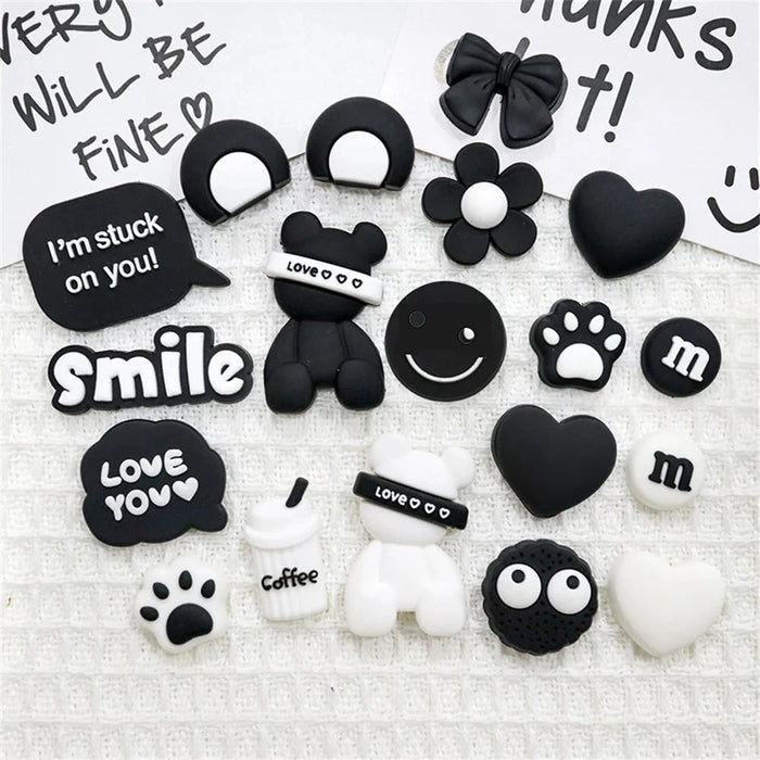30pcs Accesorios para sandalias de goma suave de PVC con diseño de dibujos animados - Quierox - Tienda Online
