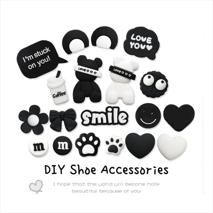 30pcs Accesorios para sandalias de goma suave de PVC con diseño de dibujos animados - Quierox - Tienda Online