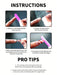 30pcs de pegatinas de uñas en forma de almendra, tie dye degradado en rosa pálido - Quierox - Tienda Online
