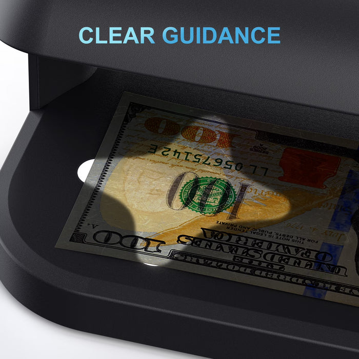 ANEKEN Detector de billetes falsos con luz UV avanzada gris
