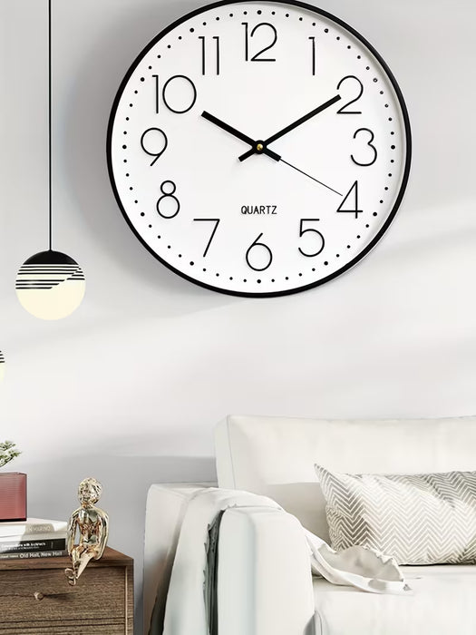 Reloj de pared de cuarzo silencioso de 8 pulgadas para el hogar o la oficina