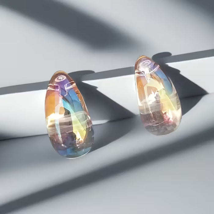 Elegantes Aretes Bohemios, con Forma de Gota de Agua para Mujer