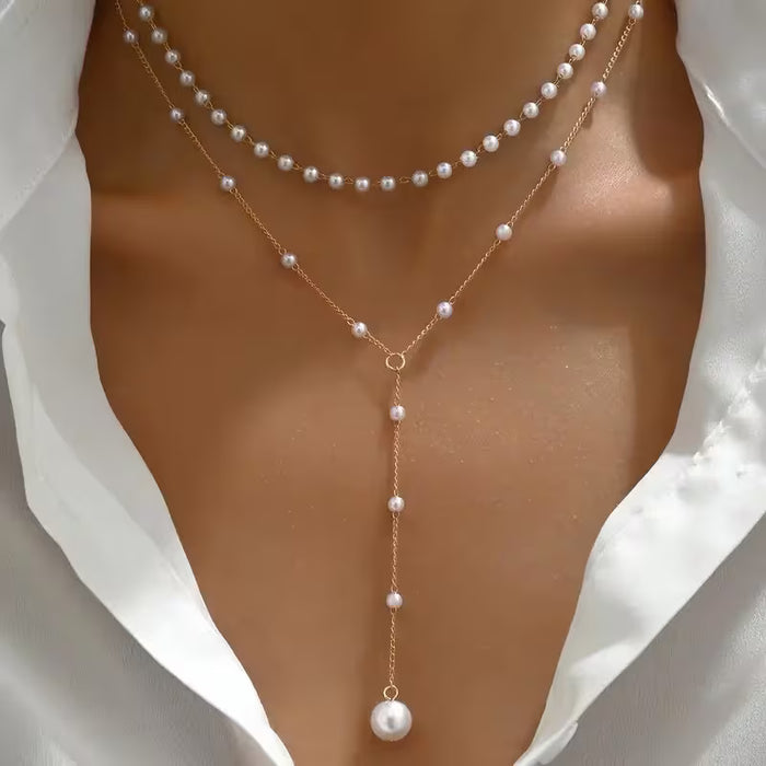Collar de Doble Capa de Negocios con Estilo y Temperamento