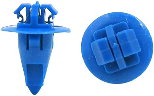 20 piezas de remaches de plástico azul, clips de empuje para parachoques