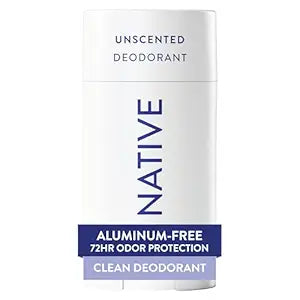 Native Deodorant, Sin fragancia, Sin aluminio, Sin parabenos, 2.65 OZ (75 g)