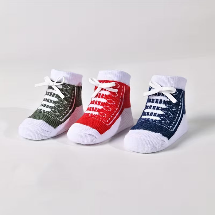 3 Pares de Zapatos con Correa Cómodos y Transpirables para Recién Nacidos