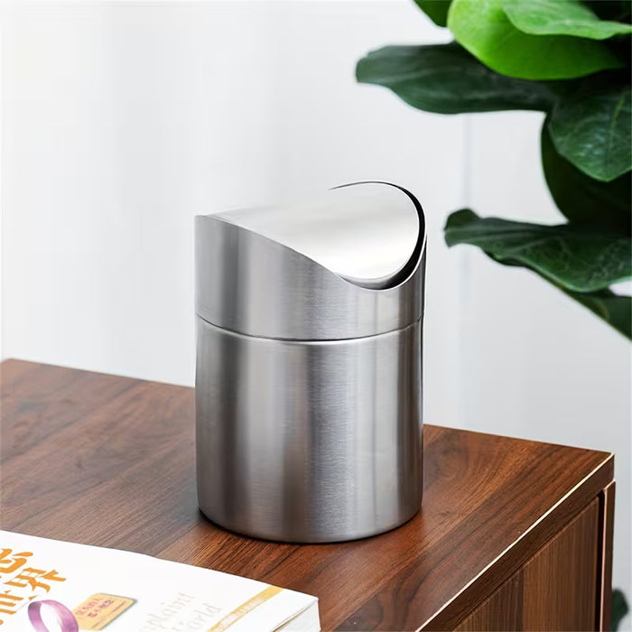 1 unidad de cubo de basura compacto mini para encimera de restaurante