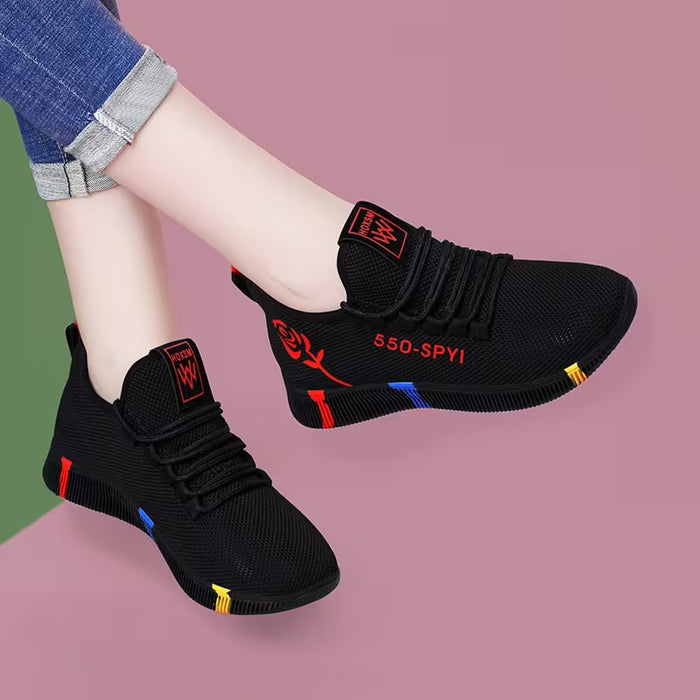 Zapatillas de Mujer con Estampado de Rosas