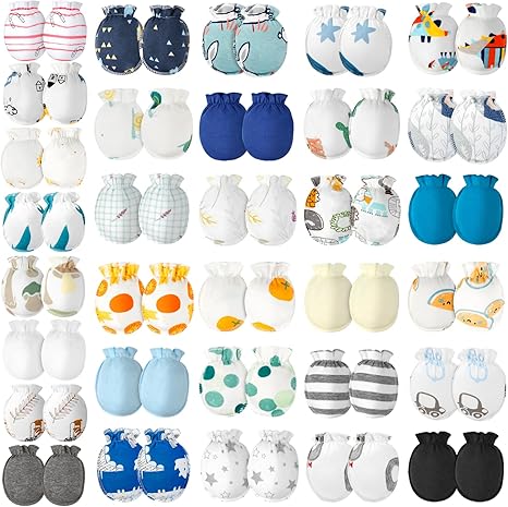 32 pares de manoplas para bebé, guantes para bebé sin arañazos - Quierox - Tienda Online