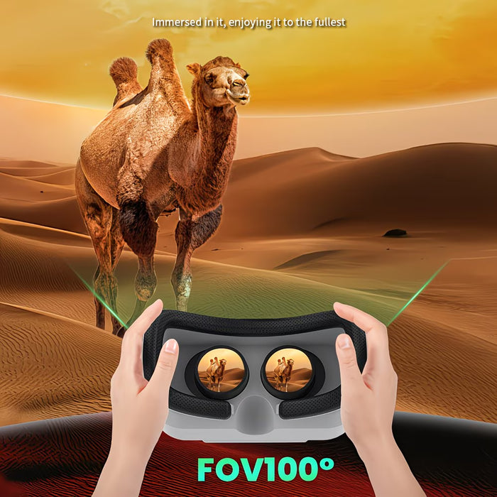 Gafas de Cine VR, Pantalla 3D 4K de 120Hz, Vista Inmersiva de 110°