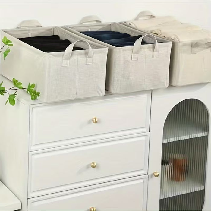 2pcs Caja de almacenamiento de tela marco de acero grueso
