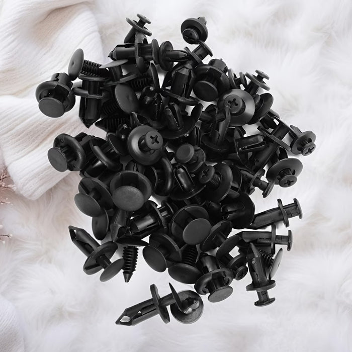 200 piezas de remaches de plástico de 8 mm para coche, adecuados para fijación de molduras de puerta