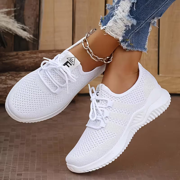 Zapatillas deportivas casuales para mujer, de correr de malla transpirable