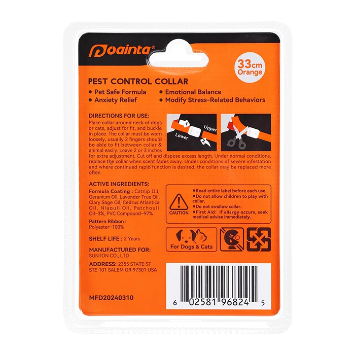 Collar antipulgas y garrapatas para mascotas