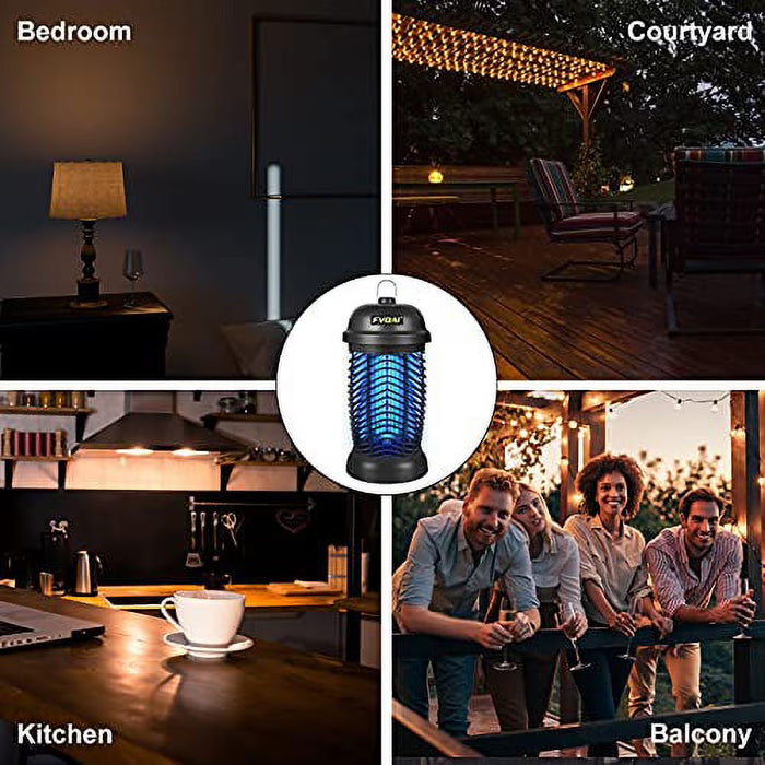 FVOAI Bug Zapper para exteriores, trampa electrónica para mosquitos e insectos