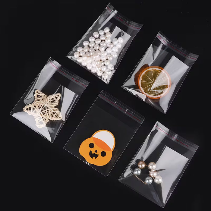 100 bolsas autoadhesivas OPP transparentes 4*6cm (1.57*2.36in)