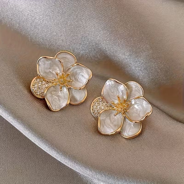 SHEIN Pendientes de estrella elegantes estilo francés para mujer