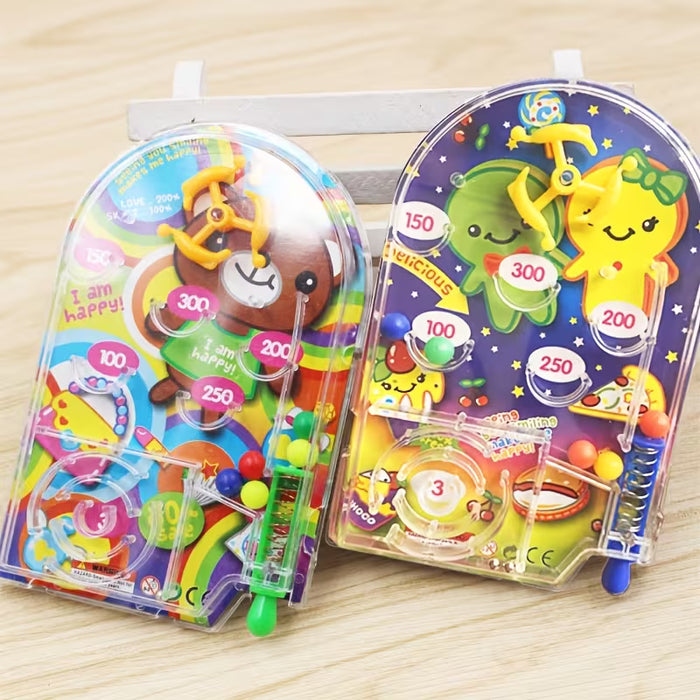 Mini Tableros de Pinball de Dibujos Animados, Juguetes de Laberinto de Pinball