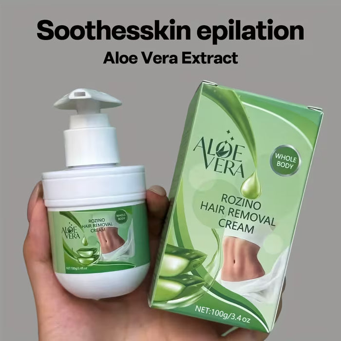 El Aloe Vera de 100G es suave, proporcionando una experiencia de depilación limpia que funciona en 5 minutos
