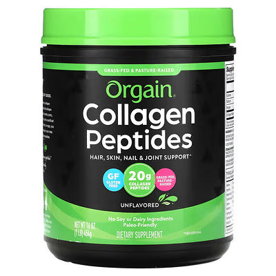 Orgain péptidos de colágeno sin sabor 1 lb (454 g)