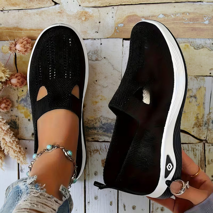 Zapatillas deportivas sin cordones casuales y transpirables de verano para mujer