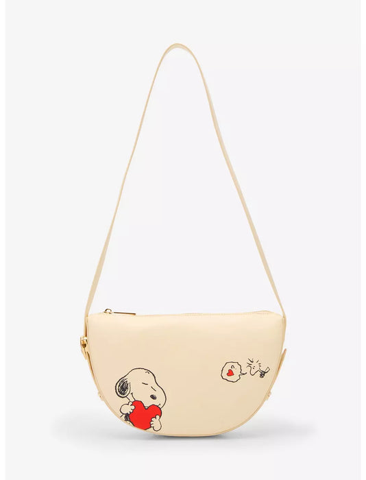 Bolso bandolera con forma de corazón de Snoopy y Woodstock de Peanuts