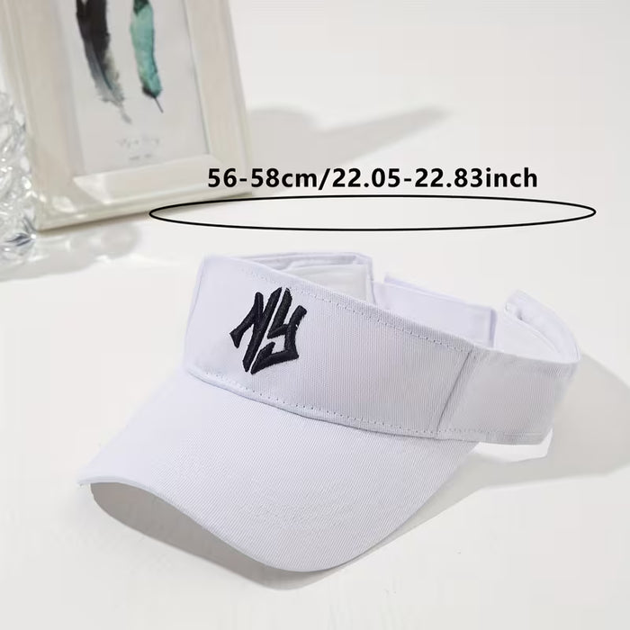 Gorra NY deportivas ajustables de béisbol con bordado de letras unisex