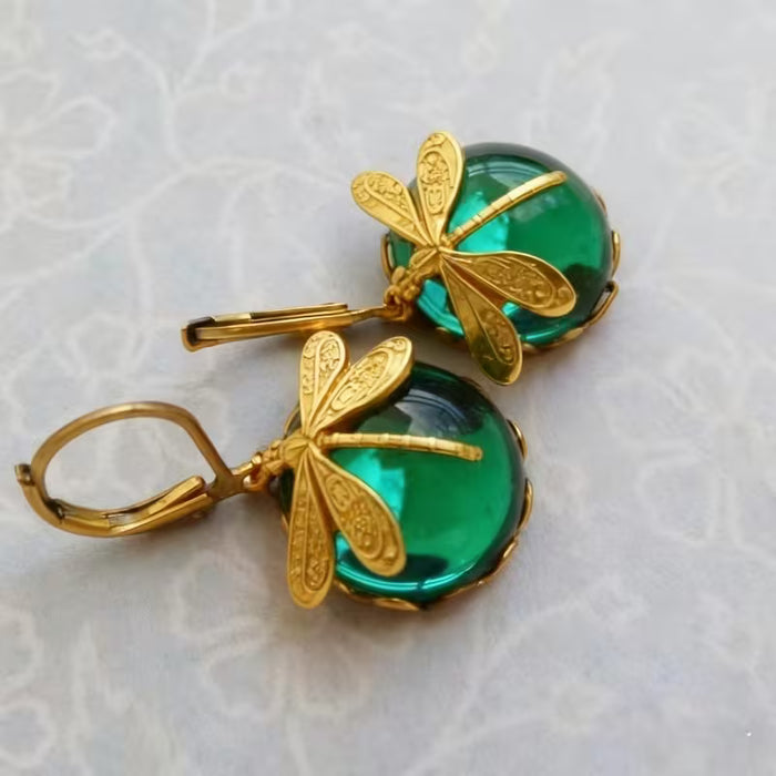 Un par Exquisitos Pendientes de Moda Libélula Creativa Bohemios para Mujer