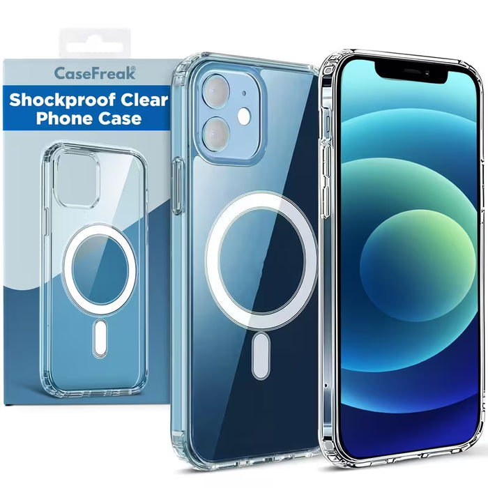 Funda Transparente con Carga Inalámbrica Magnética para iPhone 12 Pro Max
