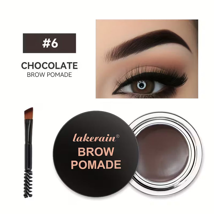 SHEIN Lakerain Pomada para Cejas, con Cepillo Doble Punta, Crema para Cejas