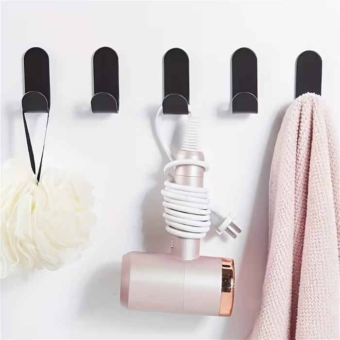 6 Ganchos de pared multifuncionales | Perfectos para organizar llaves, ropa, toallas, etc.