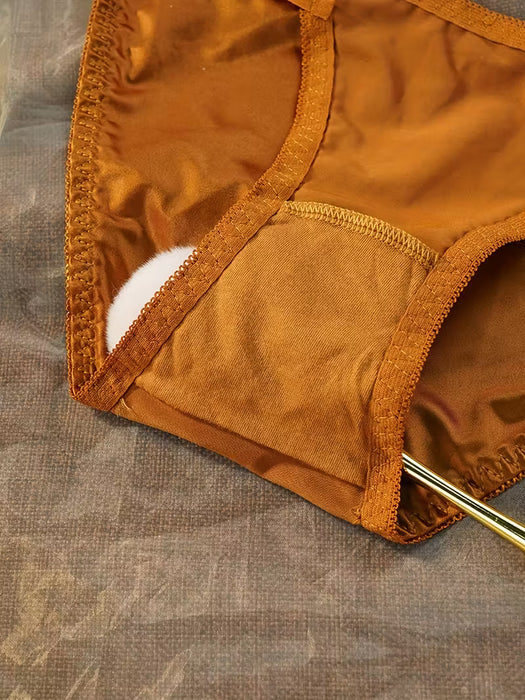 Pack de 8 Bragas Tanga Elegantes y Cómodas en Satén Estilo Francés para Mujer