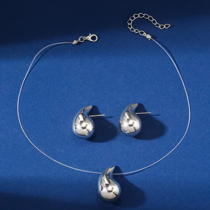Collar Minimalista con Colgante de Coma Brillante de Diseñador, para Mujeres