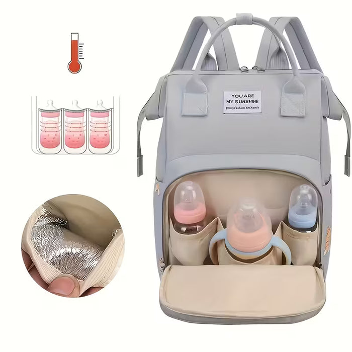Mochila Multiusos para Viajes, Bolso de Pañales y Cambiador para Mujeres Embarazadas