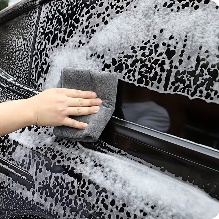 Toalla de Secado para Coche Súper Absorbente de Terciopelo de Doble Cara Multiusos 30*30CM