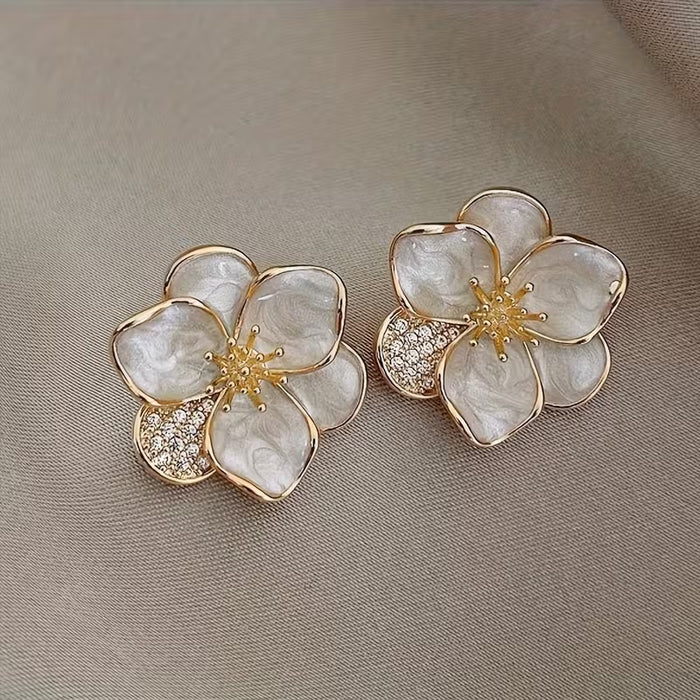 SHEIN Pendientes de estrella elegantes estilo francés para mujer
