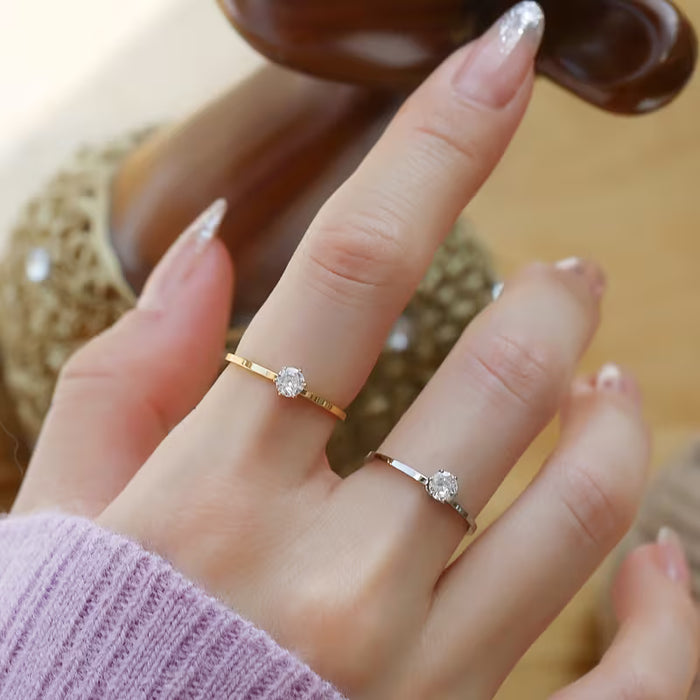 Juego de 2 anillos para mujer, modernos, versátiles