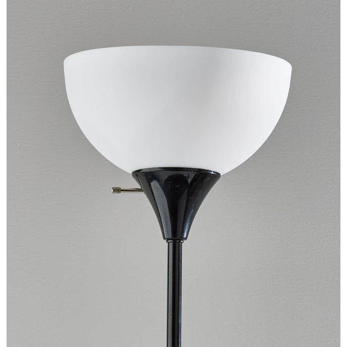 Mainstays Lámpara de pie de 180.3cm en color negro, diseño moderno