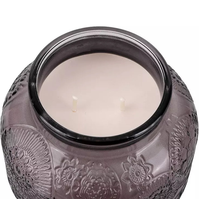Mardel Vela aromática en frasco con relieve de lavanda y salvia, de Darsee & David's, 18 onzas