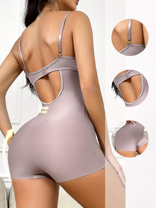 1pc Mono Moldeador de Cuerpo Completo para Mujer con Control Abdominal, Levantamiento de Glúteos