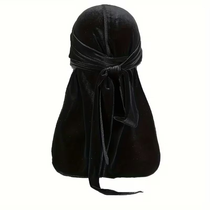 Durag de terciopelo de cola larga