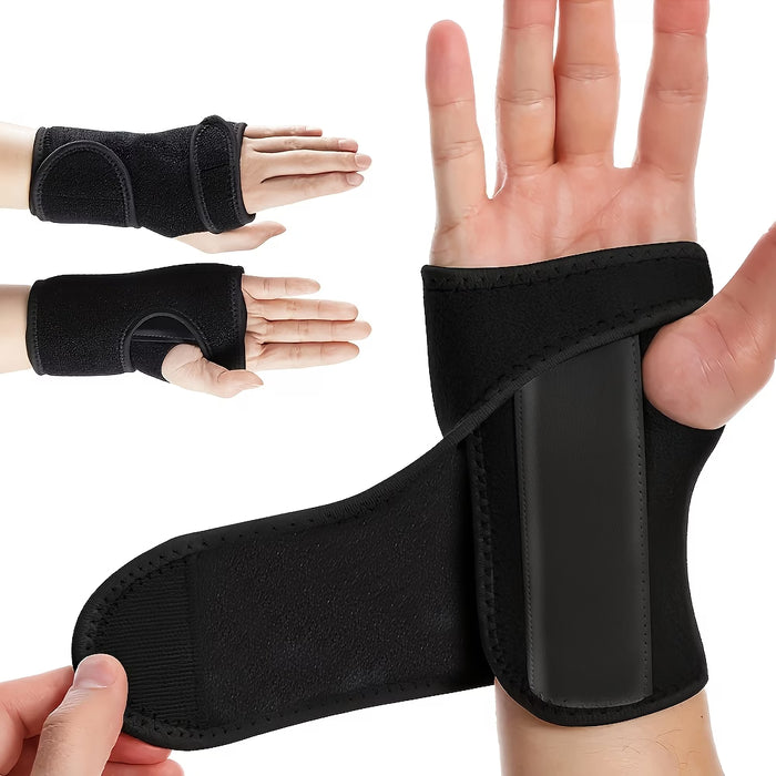 1pc Pulsera Deportiva de Acero para Adultos - Equipo Protector Desmontable y Transpirable