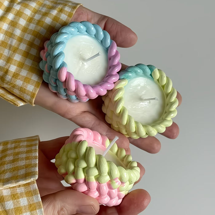 Molde de resina para velas de cuerda de cáñamo cilíndrico