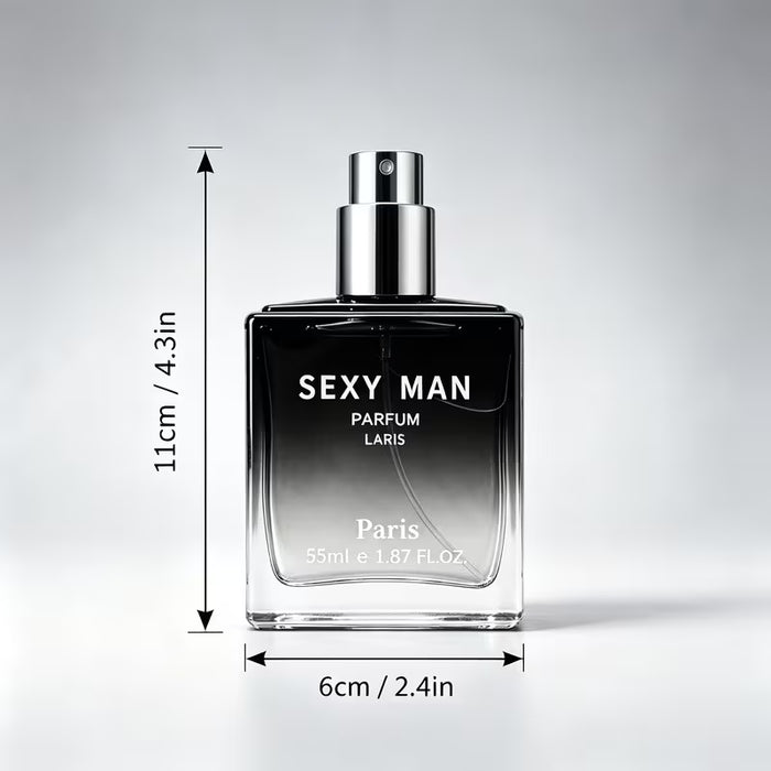 Fragancia marina amaderada y fresca, pulverizador plateado elegante que aporta un encanto masculino