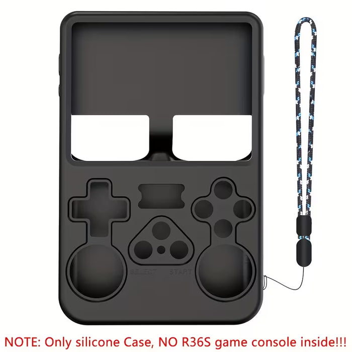 Funda de silicona con correa anti-pérdida para consola de juegos portátil retro ANIBEC R36S