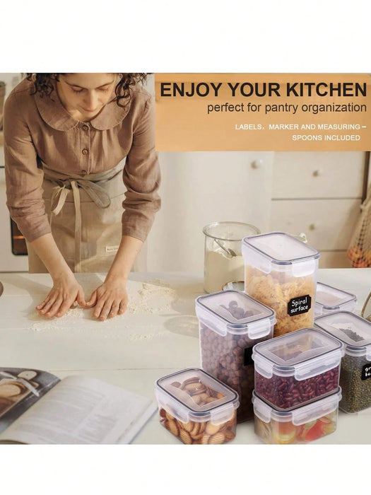SHEIN 7 recipientes herméticos para almacenar alimentos con tapas
