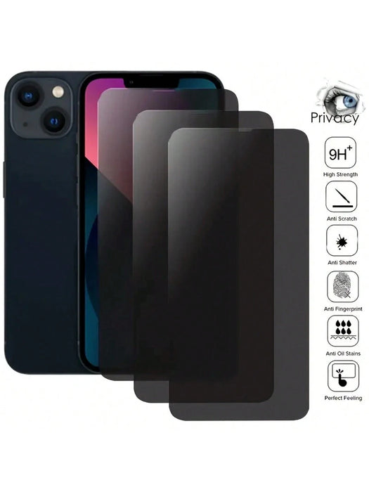 3pcs de vidrio templado privado para iPhone 11 Pro, protector de pantalla anti-espía