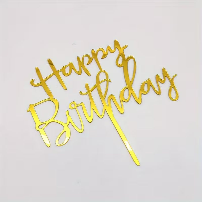 10 piezas de adorno para tarta de cumpleaños "Feliz Cumpleaños''