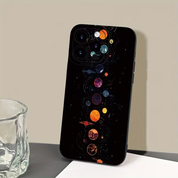 Estuche para Teléfono Móvil Creativo con Patrón de Planeta para iPhone 12 pro max